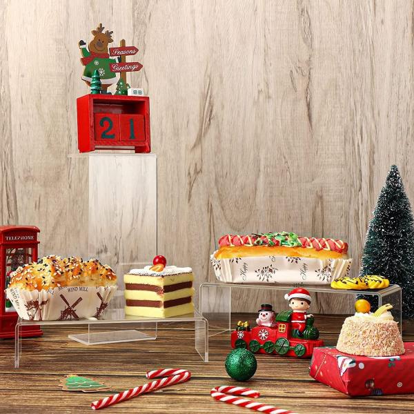 Table Acrylic Step Risers Clear Strong Custom Acrylic Risers For Dessert Table