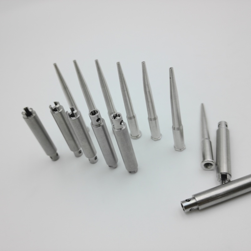 Medical Stainless Steel CNC Parts Hexagonal Cone Inner Hole Driving Tip