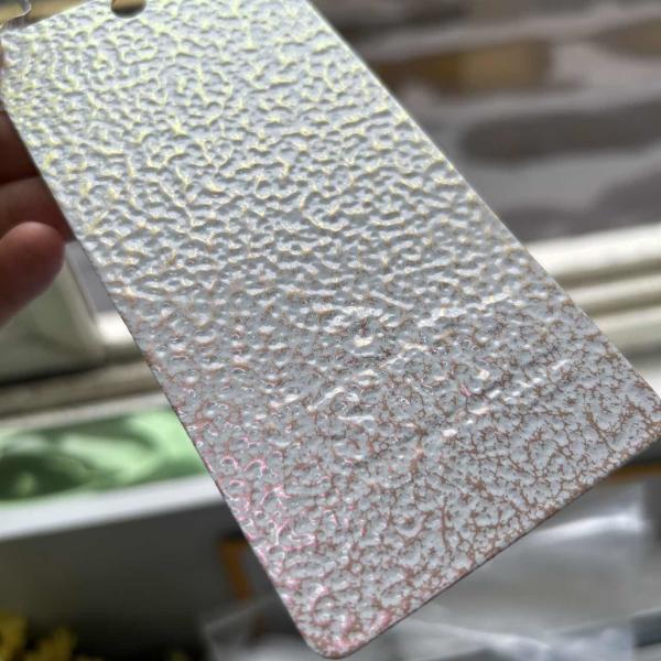 Color Shifting Colorful Hammer Texture Powder Coating Paint for Metal Surface