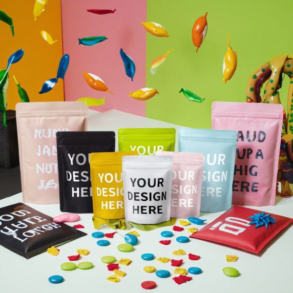 Zhihe Small Batch Customization Moisture Proof 3.5 3.5g 7g Mylar Bags Stand up Pouch With Holographic Design Resealable