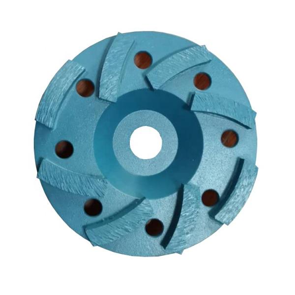 10 Inch 250mm Concrete Diamond Tools Metal Bond Diamond Grinding Wheel Disc With 8 Segments