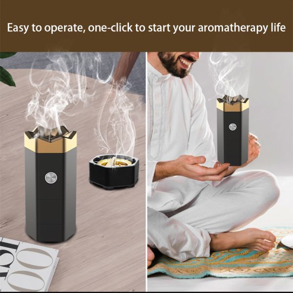Intelligent Portable Aroma Diffuser Anti Tipping Electronic Agarwood Incense Burner