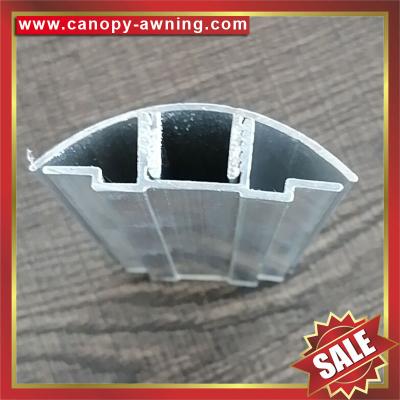 high quality aluminum Buckle Snap Connector profile for pc hollow polycarbonate sheets