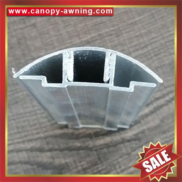high quality aluminum Buckle Snap Connector profile for pc hollow polycarbonate sheets