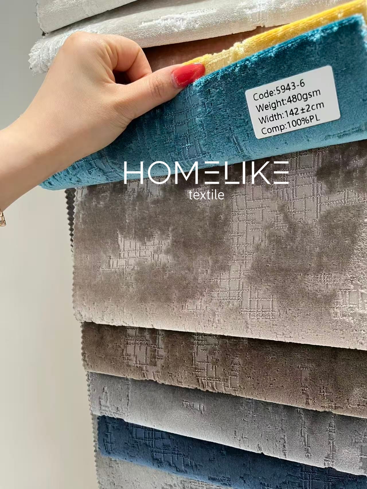 100%Polyester high weight soft jacquard velvet fabric for sofa