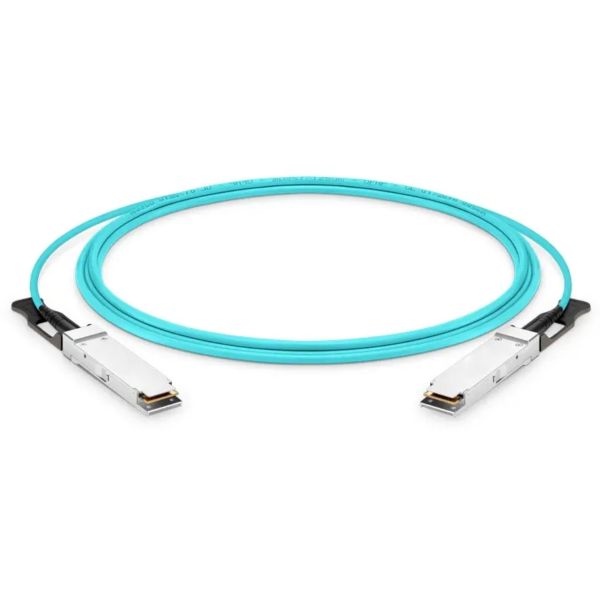 Câble optique actif QSFP-DD 400 Gbit/s conforme à la norme ROHS2.0 et alimentation unique de 3,3 V