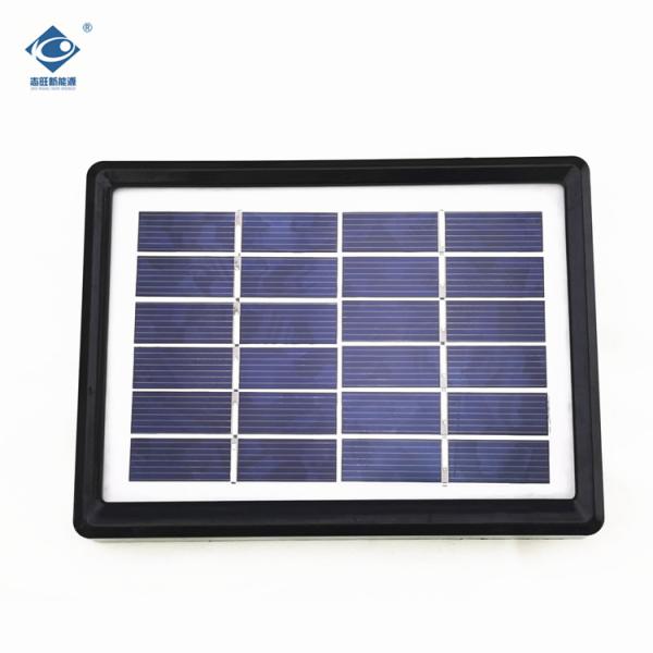 o vidro transparente do painel solar ZW-1.1W-6V da eficiência elevada de 6V 1.1W laminou
