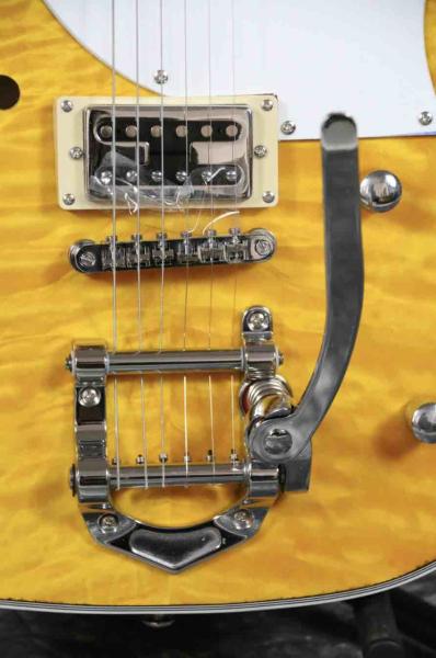 2019 Grand Special F Hole TL Electric Guitar Quilted Maple Abalone Inlay Bigsby Shipping Cost