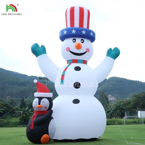26/33FT Outdoor Christmas Snowman Inflatable Giant Inflatable Snowman With Blower For Christmas Holiday Indoor Outdoor Party Garden Yard Decoration