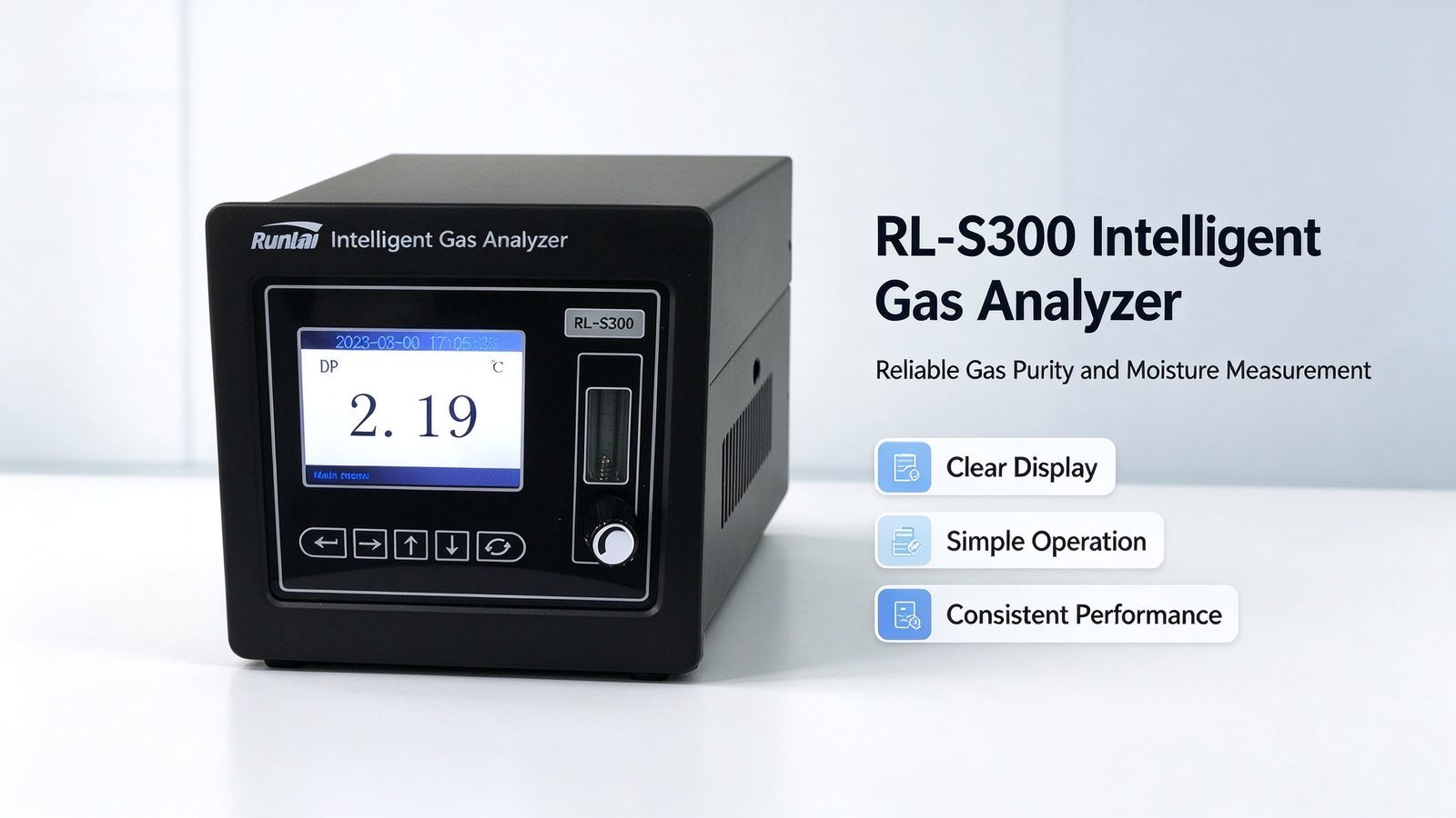 Metal Gas Dew Point Meter Trace Micro Water Analyzer In Industrial Gas Applications