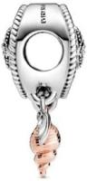 Openwork Seashell Dreamcatcher Charm - Necklace or Bracelet Charm for Women - Sterling Silver and 14k Rose Gold-Plated