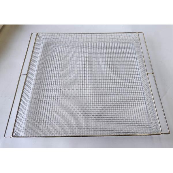Oem Bbq Grill Mesh 2mm Hole 18x26 Inch Stainless Baking Tray