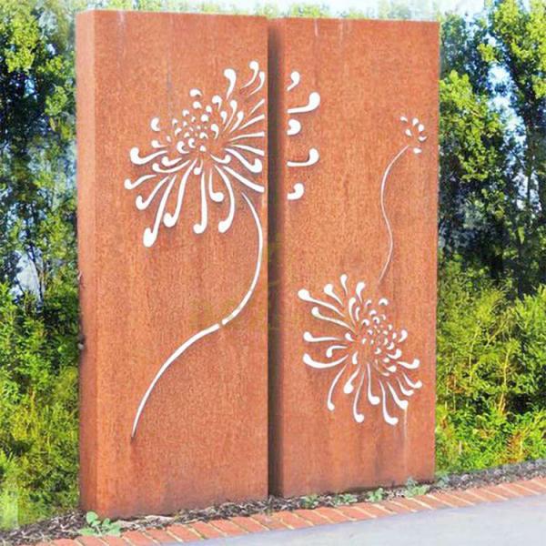 Garden Decorative Corten Steel Privacy Panels Environmental Friendly