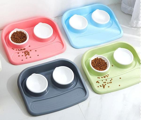 dog bowl plastic feeder pet cat food collapsible dog bowl silicone foldable dog food bowl portable travel pet water bowl