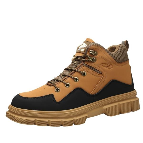 Bottes de sécurité en cuir microfibre OEM  Embout en acier Chaussures de sécurité en Kevlar Semelle en EVA Chaussures de travail Bottes de travail de sécurité