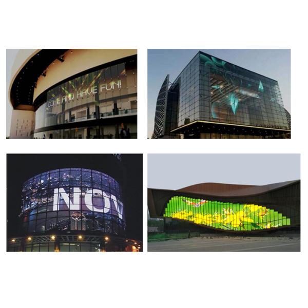 10000nits IP67 P15.625 Led Curtain Display Panel for Media facade