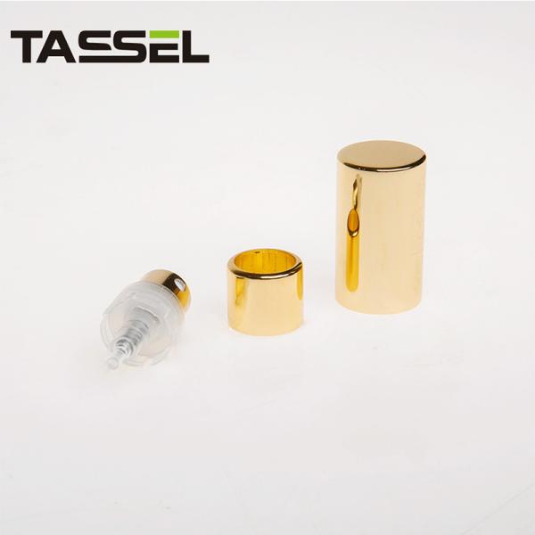 Press Series Crimp Spray Pump Non Spill Airless Makeup Pump PP - Aluminium
