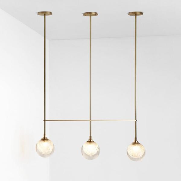 Minimalism Single Head Lamp Hanging Lights Simple Modern Living Room Fizi Pendant Light Crystal Ball Kitchen Lighting Fixture