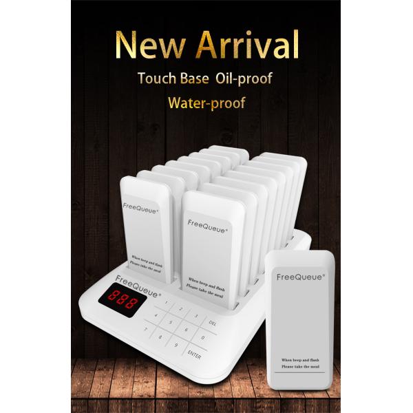 Новый дизайн 800 метров беспроводной системы звонков на большие расстояния с 16 пейджерами для ресторана