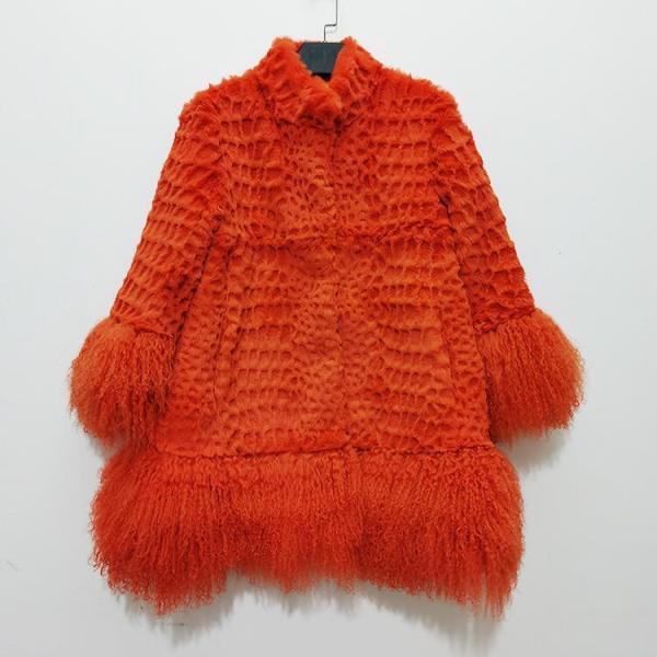 Fashion Bright Color Puffer Down Coat Fur Coat OEM For Women