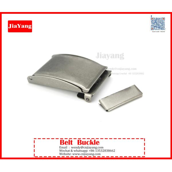 custom prong silver iron metal men belt buckle with embossed logo