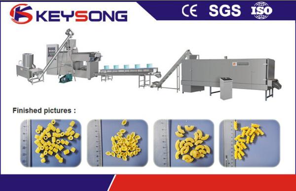 Extrusion Macaroni Production Line , High Efficiency Pasta Macaroni Making Machine