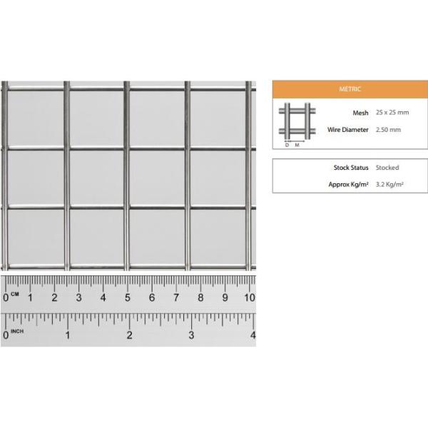 Corrosion Resistance Welded Wire Mesh Sheets , 304 316 Stainless Steel Welded Wire Fence Panels