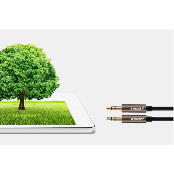 Brand new and original Pisen double 3.5mm stereo audio cable, Pisen 3.5mm stereo audio cable