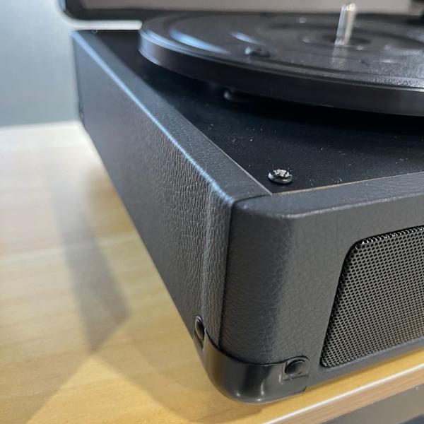 3 Speed Bluetooth Turntable Speakers Vintage Suitcase Vinyl Record Speaker