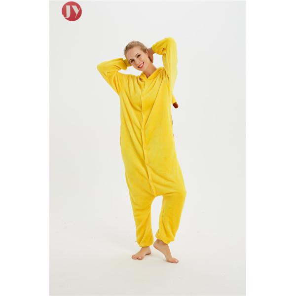 Wholesale Flannel Polyester Animal Pajamas Pikaqiu Adults Onesie Sleepwear