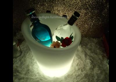 Os elogios coloridos iluminam acima o plástico do PE da cubeta de Champagne com punho portátil