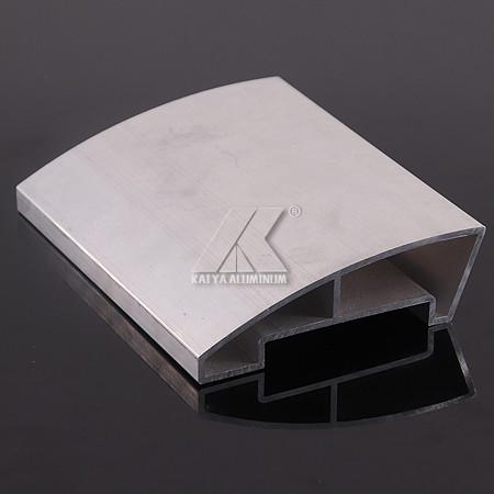 Ajustable Aluminium Handrail Profiles 8μM - 10μM Anodized Matt Light Finish