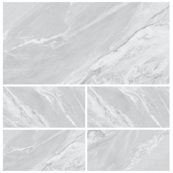 Interior Wall Occasion Polished Porcelain Grey Marble Floor Tiles 60x120 Modern Style