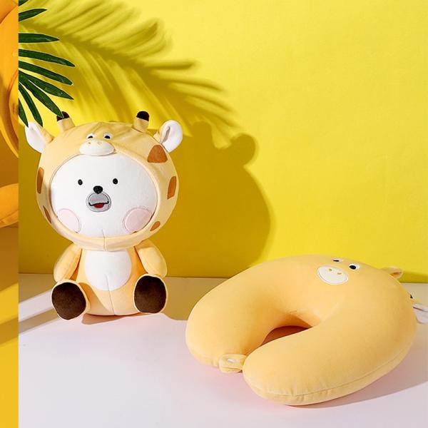 U-Shape Travel Neck Pillow with Chin Support Say Goodbye to Neck Pain While Traveling