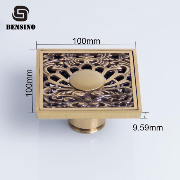 Antique 9.5mm Brass Floor Drain For Washing Machine