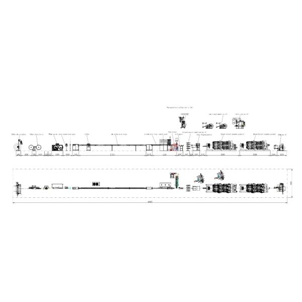 производственная линия кабеля оптического волокна проламывания 120mpm арретирует садить тип на мель