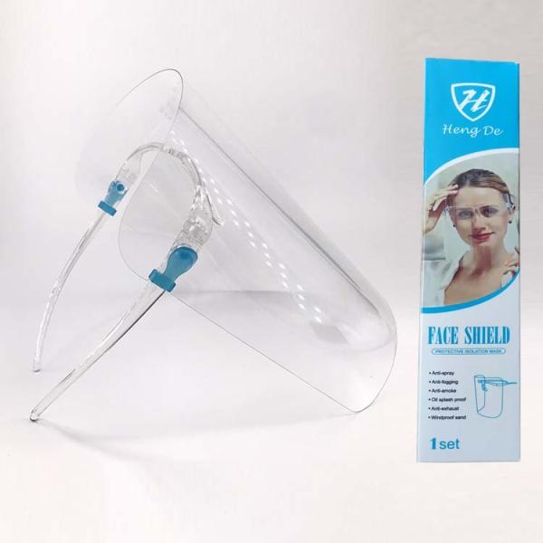 Transparent Protective Kids Child Children Safety Visor Face Facial Weat Glasses Clear Shield Faceshield with Glasses Fr