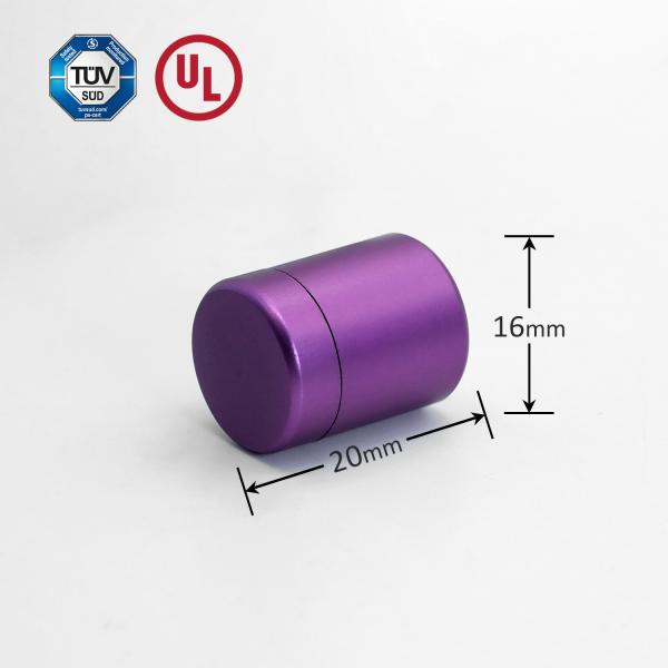 Aluminum Purple Sign Standoff Adjustable For Acrylic Panel / Grass