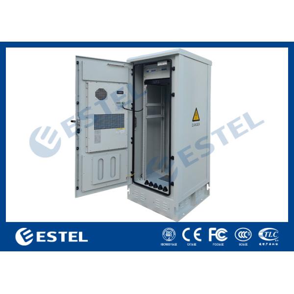 IP55 Waterproof Outdoor Telecom Cabinet Two Doors With 1500W Air Conditioner