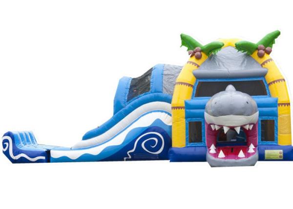 Shark Inflatable Fun House Bouncer Castle , Rental Small Inflatable Bounce House