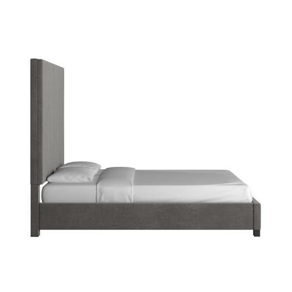 Art Tufted Solid Wood and Upholstered Platform Bed Cheap price High End soft beds for HOTEL Bedroom