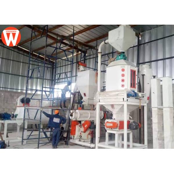 завод по обработке питания бройлера завода 1.5T/H питания лепешки птицы 15mm