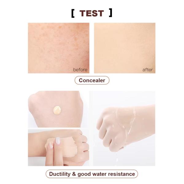 Maquillaje de etiqueta privada Fundación mate con cobertura completa Fundación líquida Maquillaje al por mayor Cuerpo femenino Fundación líquida impermeable