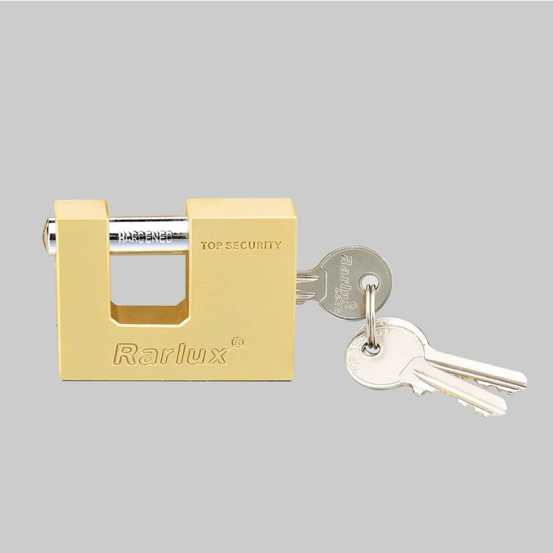 IRON RECTANGULAR PADLOGK (BRASS PAINTED)