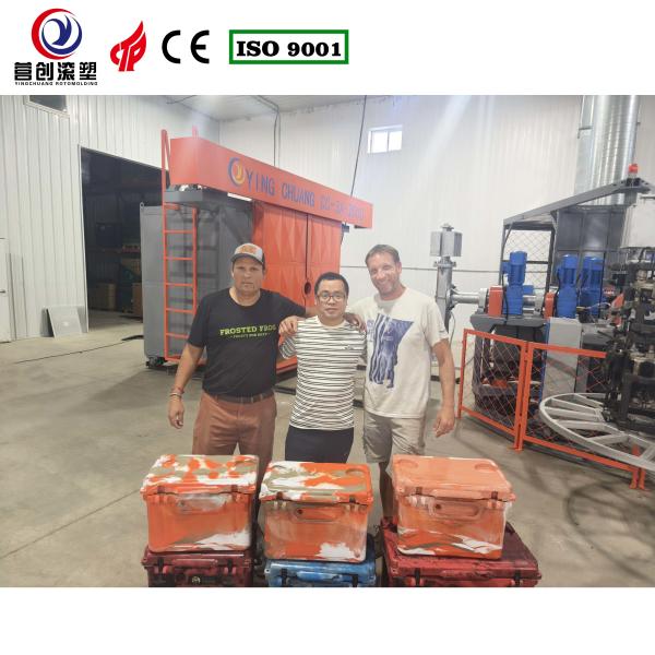 Yingchuang Roto Camouflage Cooler Box with Carousel Rotomolding Machine