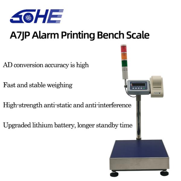 LED LCD Display Alarm Print Scale with 40*50CM Printing  TCS-A7JP-200