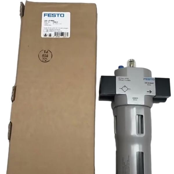 Industrial Dust Filter FESTO LF-3/4-D-MAXI-A 40μm Manual Drain Anti-Corrosion Zinc Alloy Structure