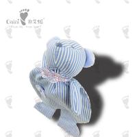 Toalha Urso Polar 35 X 19 cm Listrada Pelúcia Urso Toalha Calmante Segurança para Bebês