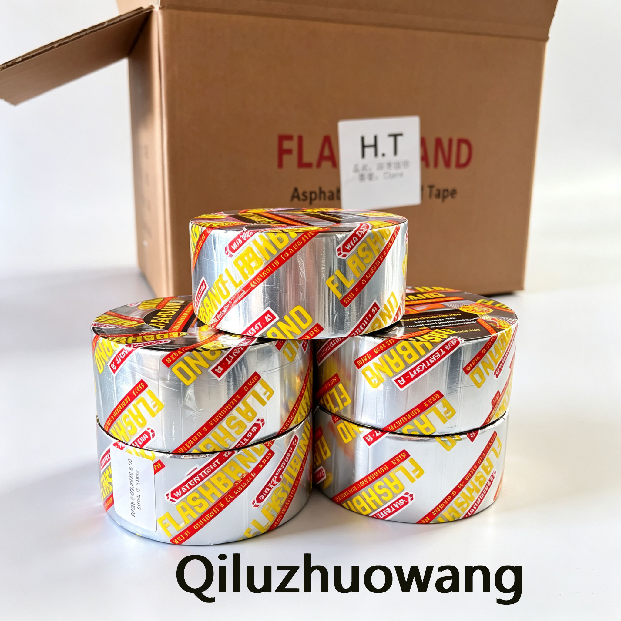 High Adhesion Asphalt Bitumen Tape, Aluminum Backed Waterproof Flashing Tape for Crack Patching