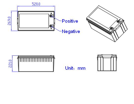 Электрическая батарея 48В 75АХ грузоподъемника ЛиФеПО4 с предохранением от ПКМ/БМС разъема